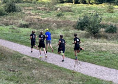 Laufgruppe Heide Runners beim Training
