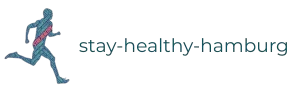 logo stay.healthy-Hamburg mit laufer und text