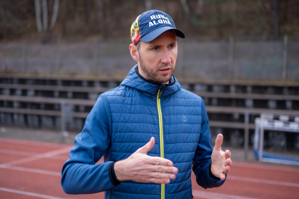 Ausdauercoach Daniel Fahje beim Training